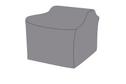 Защитный чехол на кресло Капучино 106×89×80 см, цвет серый