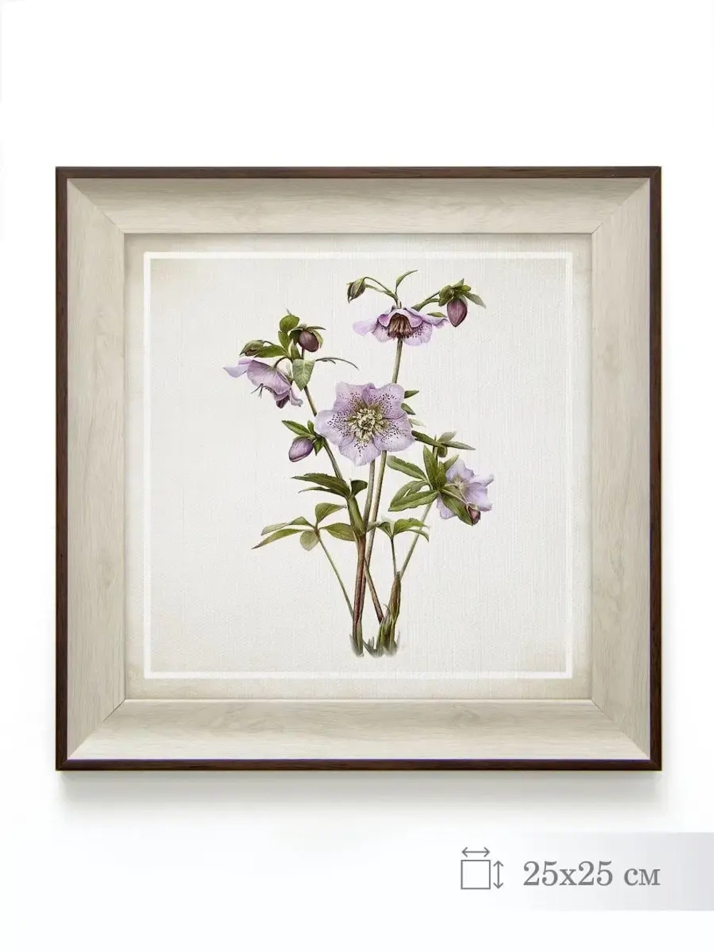 Картина на натуральном холсте "Весенний прованс" 25*25 см