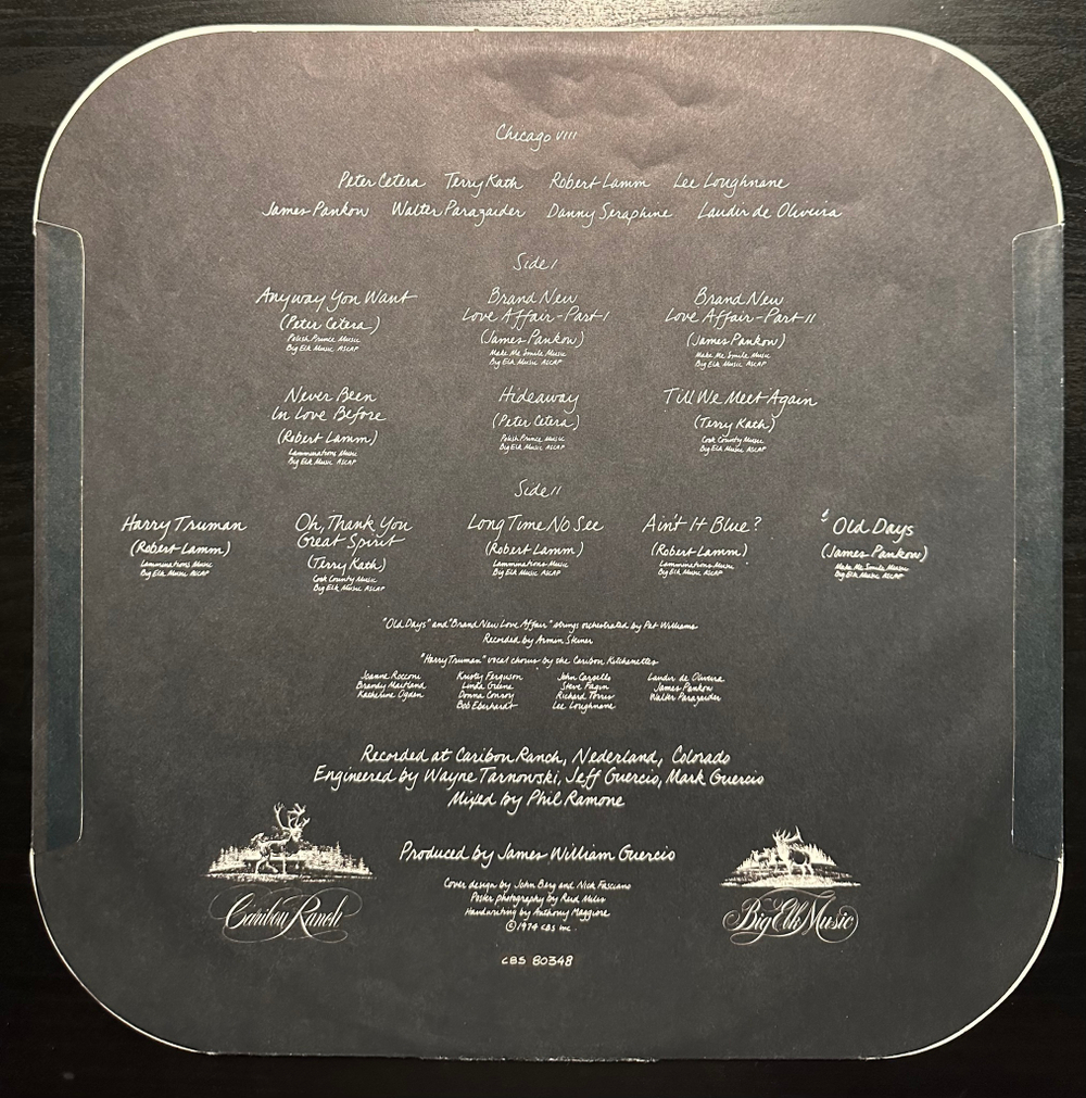 Chicago - Chicago VIII (Италия 1975г.)