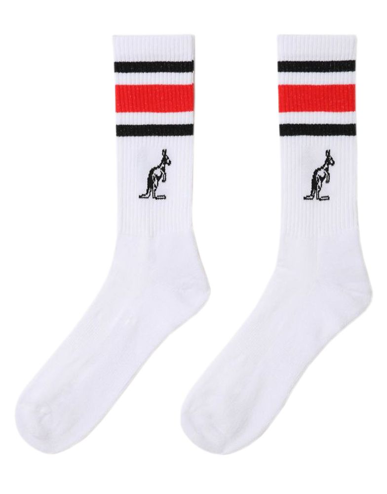 Носки теннисные Australian Cotton Socks With Stripes 1P - bianco/blue cosmo