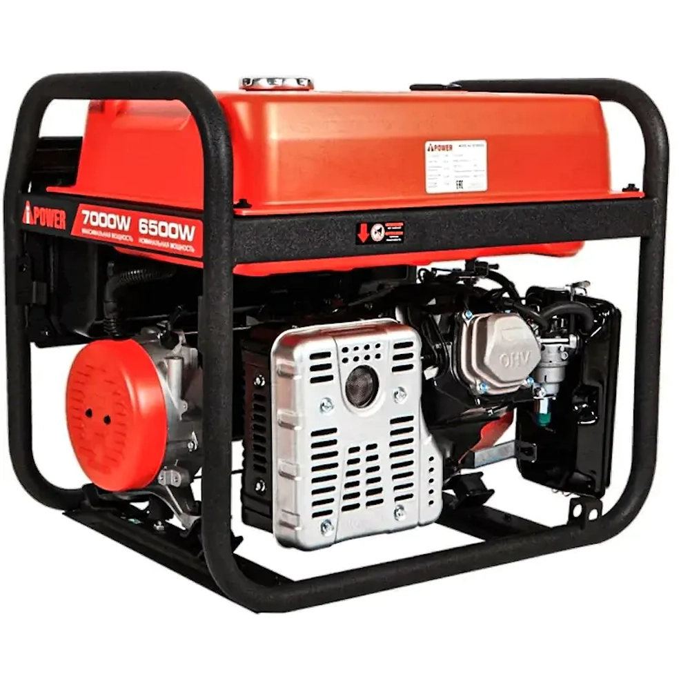 A-iPower A7000EAX бензиновый генератор в кожухе 1200 RAL 7024 с блоком АВР 400В/25А (8 pin) New УТ-11182385/29109