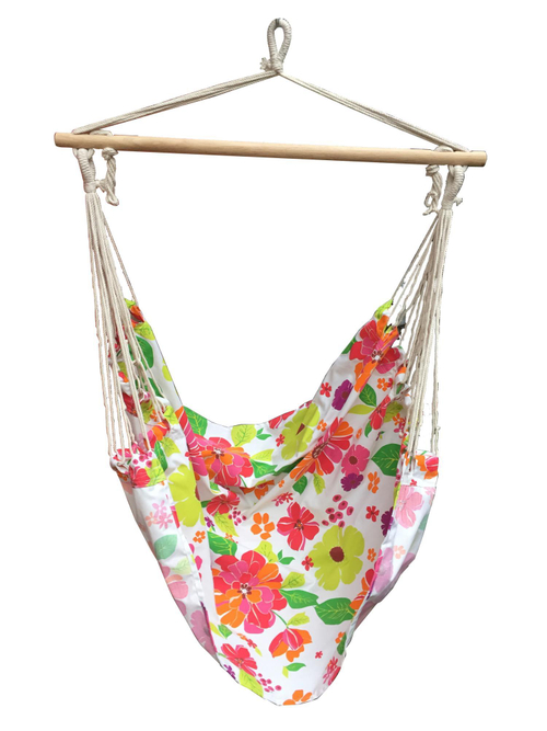 Гамак-кресло Эмма (разноцветные цветы) арт.HM-008-МТ001 "Garden story"