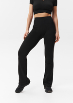 Легинсы бесшовные клёш с высокой талией