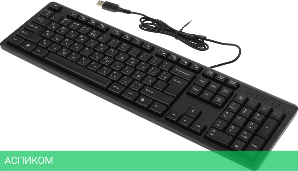 Клавиатура A4Tech KR-3 черный