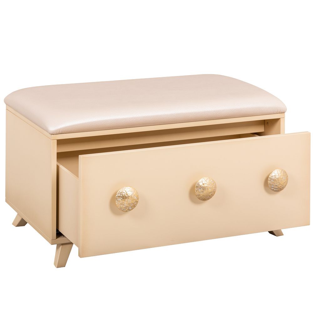 Банкетка Heri 1 Айвори Мраморное золото