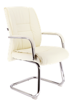 Кресло для посетителей Everprof Kent CF Экокожа Кремовый