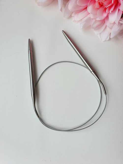 Спицы круговые 9 мм, на металлическом тросе 60 см