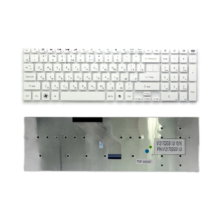 Клавиатура для ноутбука Acer Aspire 5755, 5755G, 5830, 5830T, 5955, Г-образный Enter. Белая