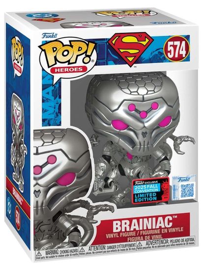 Фигурка Funko POP! Heroes DC Superman Brainiac NYCC25 (Exc) (574) 88121 / Фигурка Фанко ПОП! по мотивам вселенной "DC", Брейниак