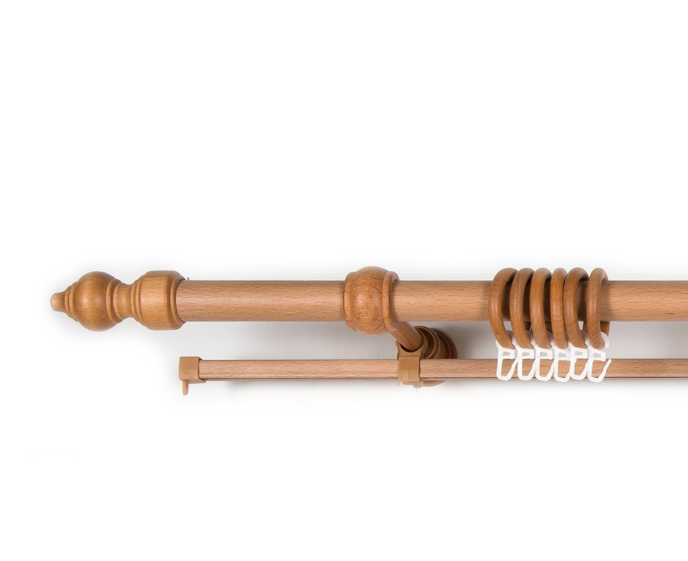 Карниз пластик, с u-шиной, бук