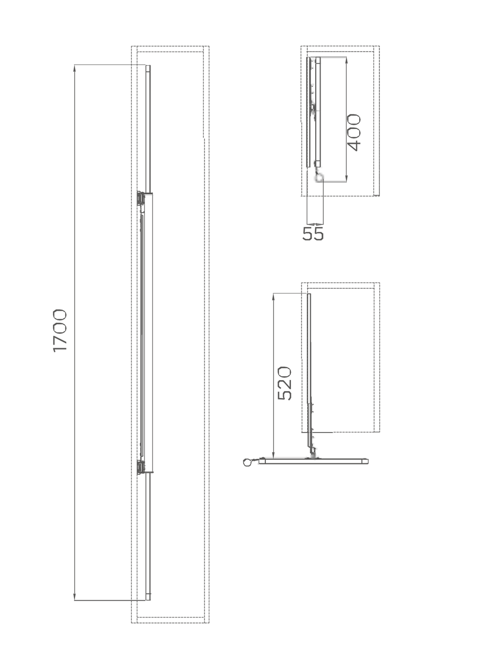 Выкатное зеркало СЕРИЯ B (Морская волна)
