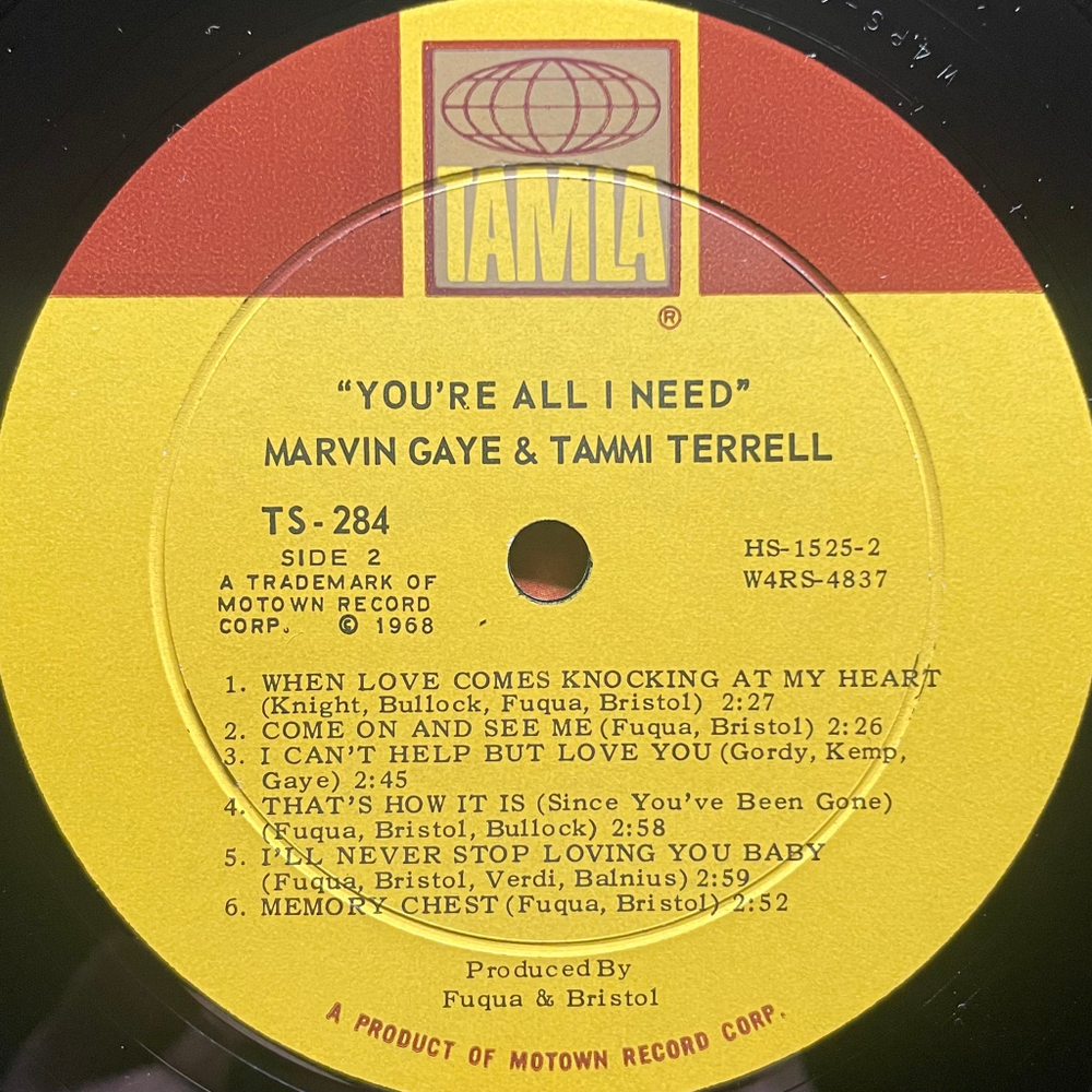 Marvin Gaye / Tammi Terrell ‎– You're All I Need (США 1968г.)