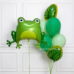 Сет шаров «Лягушка в листьях»
