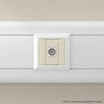 Розетка TV одиночная модульная, "Avanti", "Ванильная дымка", 1 модуль