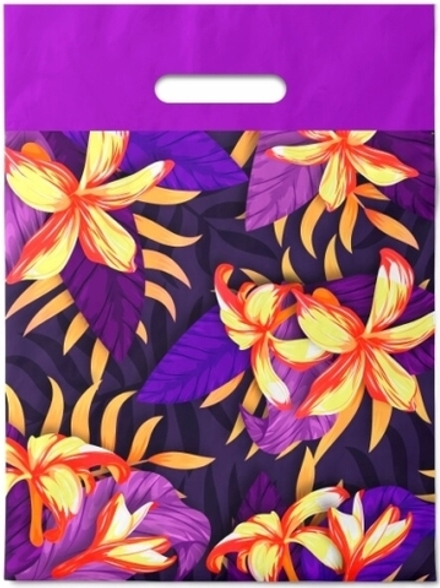 Пакет с вырубной ручкой "Бразильская ночь" 30х40см, 50мкм (50/1000шт)