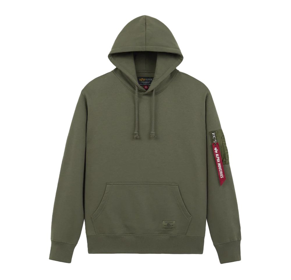 Толстовка Alpha Industries Utility Pocket Hoodie OG-107 (Зеленый)
