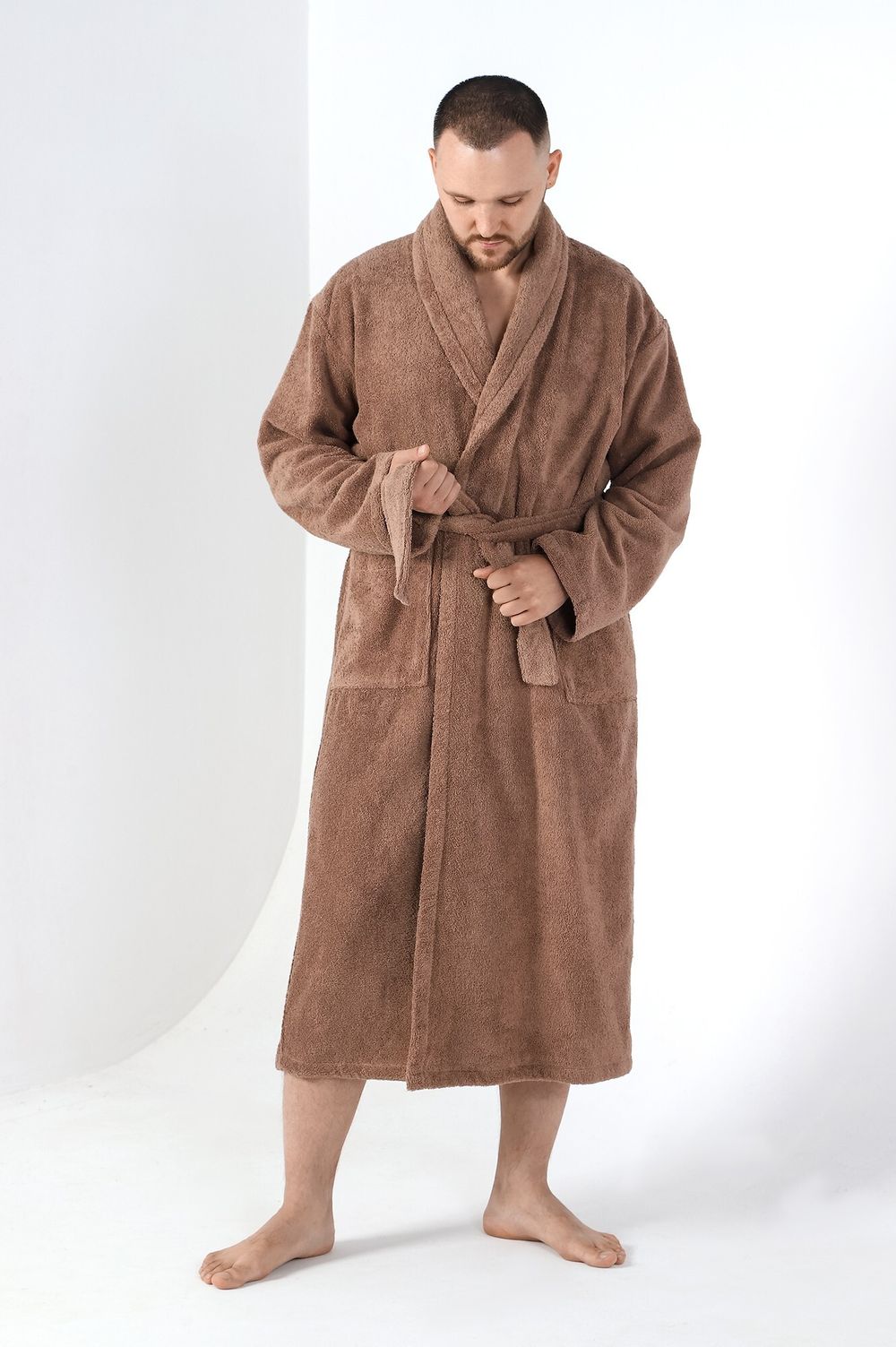 Халат мужской Комфорт-4 Виотекс КОРИЧНЕВЫЙ