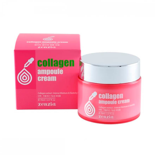"Zenzia" Увлажняющий крем для лица с коллагеном, для упругости и эластичности, 70 мл
