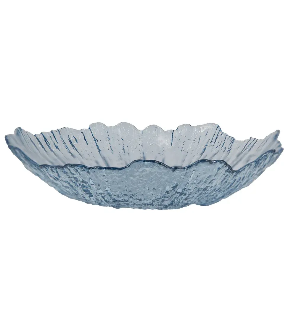 Mensa Home Миска стеклянная 22x5 см синяя Сара