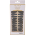 Ногти накладные на клеевых пластинах 24шт «ТЫПРЕКРАСНА!», цвет чернильные ночи, длина 3см