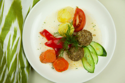 Тефтели без бульона с овощами