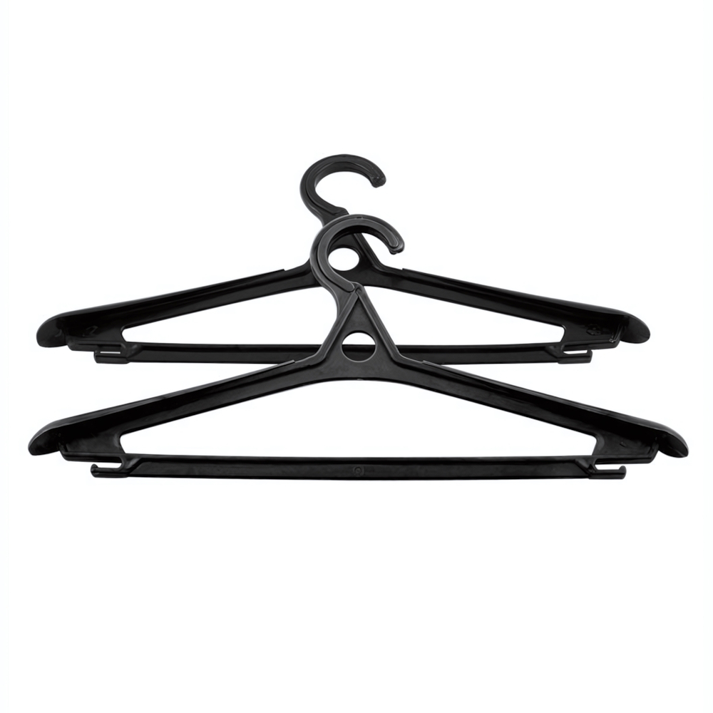 Вешалка - плечики д/одежды - черн 52-54 разм усиленные