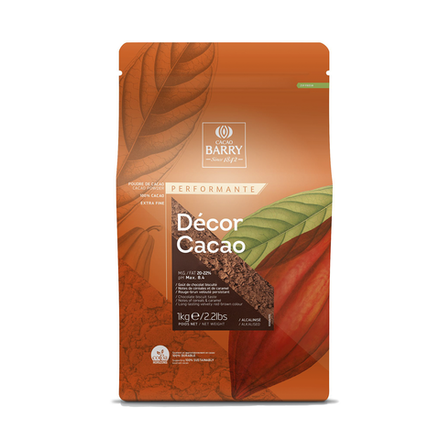 Какао-порошок алкализованный с повыш. сод. жира Decor Cacao 20-22%