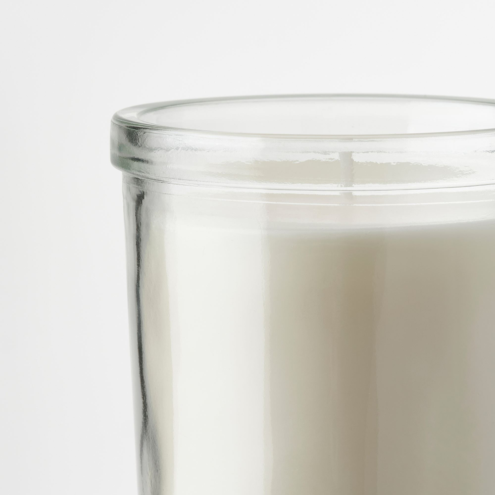 Свеча ароматическая IKEA JAMLIK (ЯМЛИК), Ваниль, Светло-беженый, 40 часов