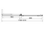 Душевая дверь Волк-Ин (Walk-In) VDS-4WSL120CLG-L, 1200, брашированное золото, стекло прозрачное, левая