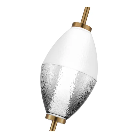 SL6130.403.06 Светильник подвесной ST-Luce Черный/Белый, Дымчатый LED 1*8W 3000K ICE