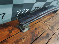 Усилитель заднего бампера Skoda Fabia 2 07-14 Б/У Оригинал 5J6807305C