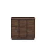 Onix Комод с 3 ящиками шпон ореха в темной отделке 100x78 см
