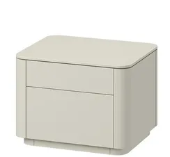 Тумба прикроватная Tammi 2 ящика ширина 50 см (молочный)