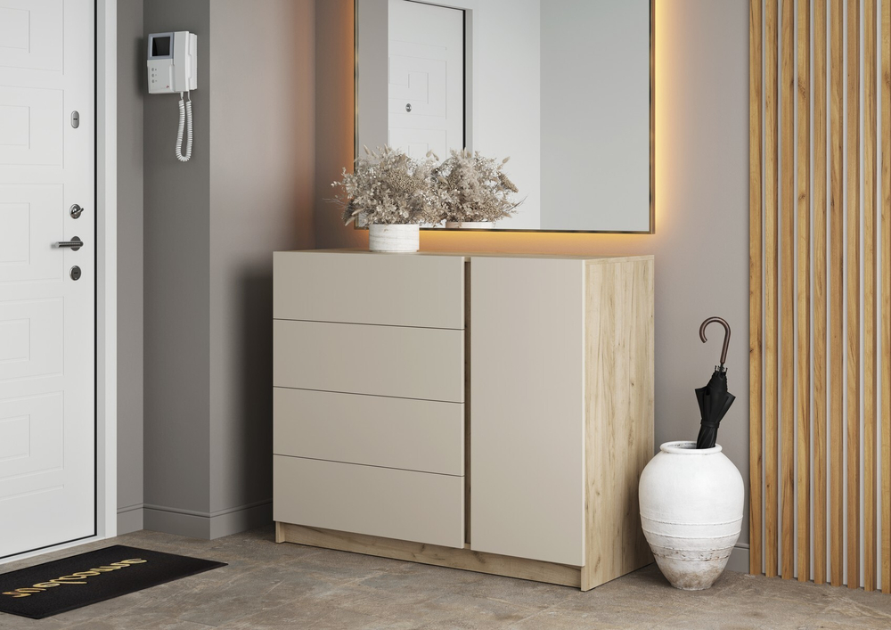 Комод КМ-001 Бостон ЛДСП (МТ4)