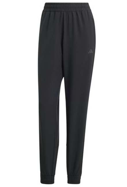 Женские теннисные брюки Adidas Pacer All Gym 3-Stripes Woven MidRise - black