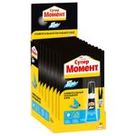 Клей-гель моментальный Супер МОМЕНТ, 3 г, отрывная мультикарта, 622917