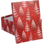 Коробка подарочная «Веселые елочки» 23*16,5*9,5 см