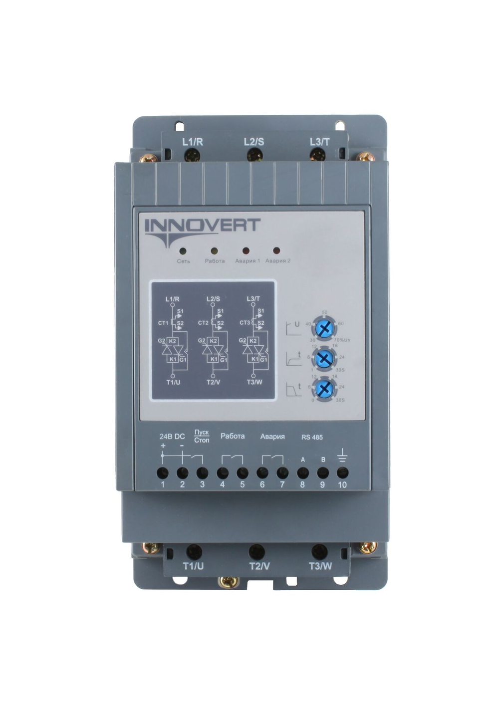 Устройство плавного пуска INNOVERT SSD752D43E, 7,5кВт, 380В, 15А