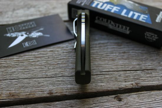 Складной нож Cold Steel 20LTG Tuff Lite Plain Edge OD Green c клинком из стали AUS-8A, рукоять Grivory (Griv-Ex)