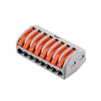 Клемма строительно-монтажная Stekker 222-418 8-ми проводная 0,14-4 мм² с рычажком 5 шт