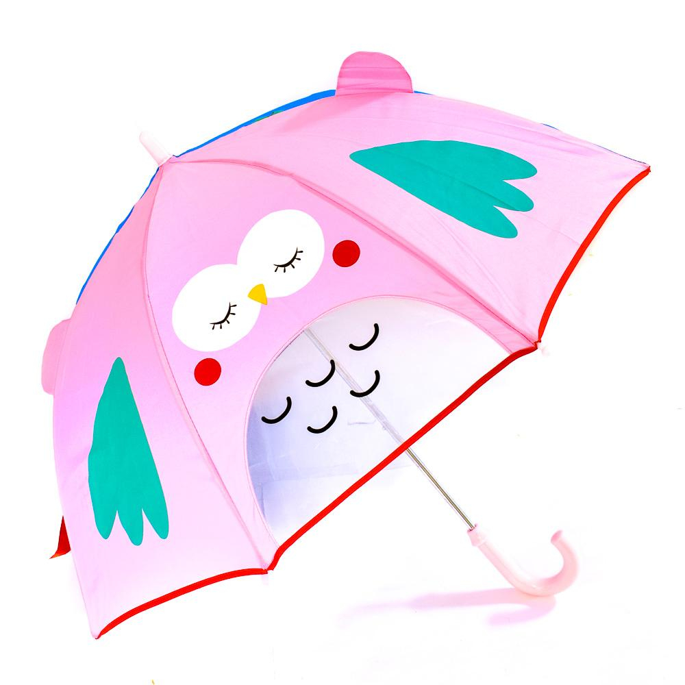 Зонт детский с ушками 50 см, 8 видов микс