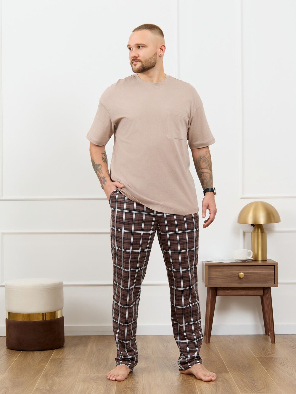 Костюм мужской Браун-3 Виотекс БЕЖЕВЫЙ