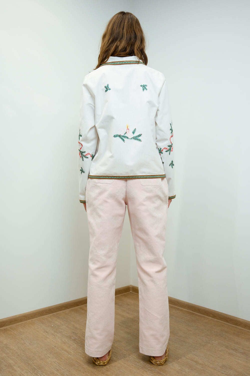 Рубашка Soeurs Новогодняя с Длинными Рукавами белая