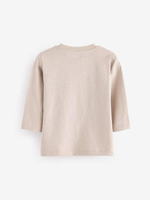 Лонгслив для мальчика Next N79-163, Светло-бежевый