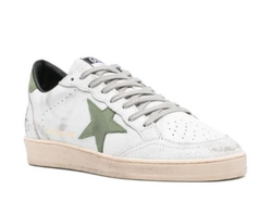 Мужские кеды Ball Star with silver Swarovski micro-crystal star and metallic silver leather heel tab