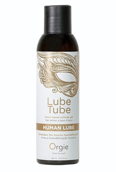 Интимный гель на водной основе Lube Tube Human Lube - 150 мл.