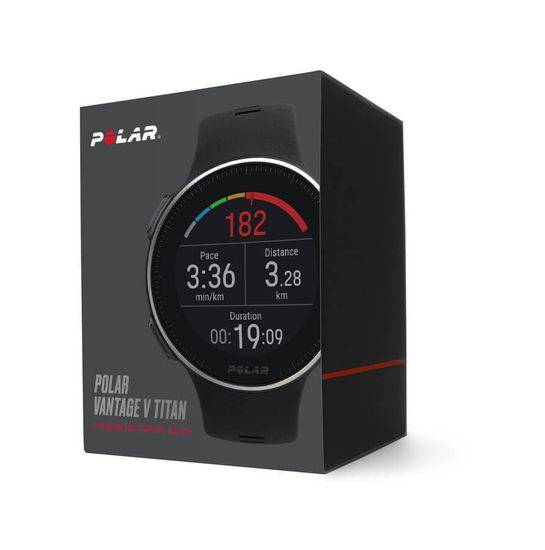 Мультиспортивные часы Polar Vantage V Titan Black/Red 90072459