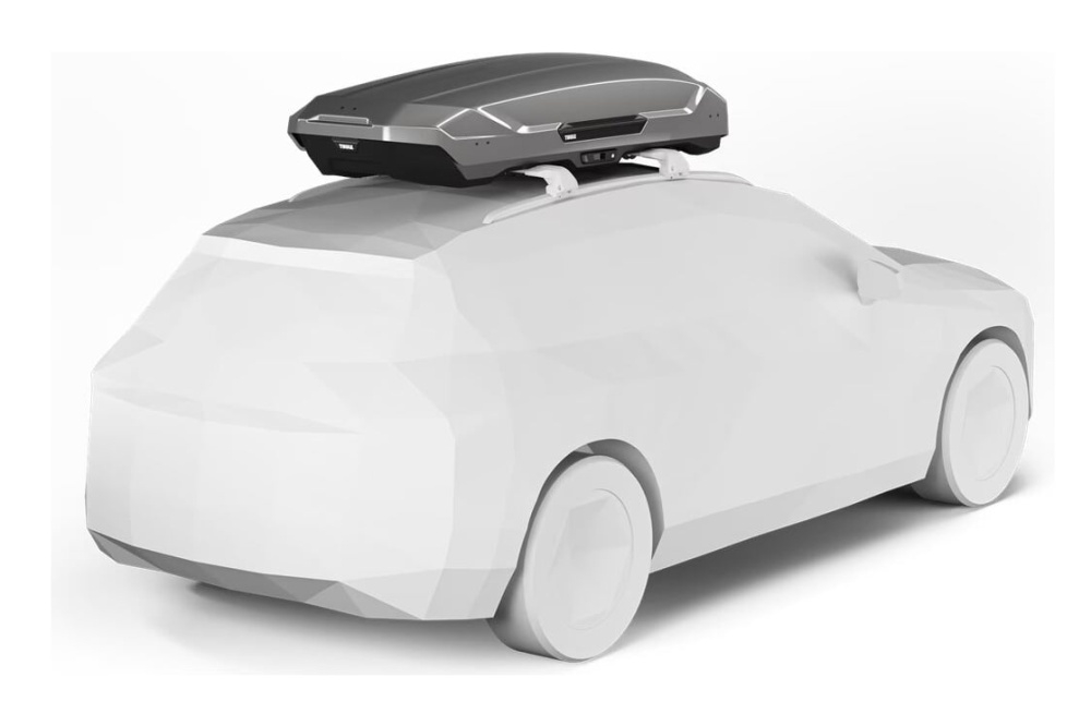 Автомобильный бокс Thule Motion 3 XL, 215x89x43 см, титановый глянцевый, 500 л