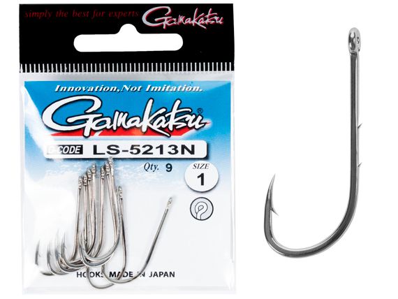 Крючки Gamakatsu LS-5213N NEW LABEL HOOKS NICKEL разм. 01 9шт.