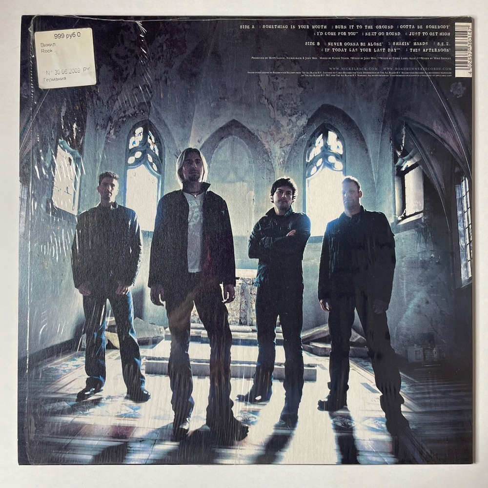 Винтажная виниловая пластинка LP Nickelback Dark Horse (EU 2008)
